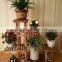 2017 Newest antique wooden plant stand for home and garden