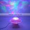 Hot Sale UFO Aurora Music Night Light Projector, Atmosphere Diamond Color Star Rotating Night Light Projector