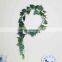 Green artificial plastic ivy vine garland for shopping mall decoration