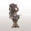 Imitation bronze color resin female bust sculpture for home decoration