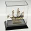 Gold Plated Decorative Sailing Ship with crystals from swarovski