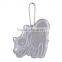 soft PVC reflective pendant custom safety glow in dark PVC hanger