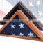 Customize High-grade triangle wooden flag box