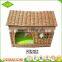 Wholesale 100% handmade indoor pet bed Wicker luxury top grade eco-friendly pet house