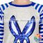 Easter Bunny Embroidery Sequin Kids Tshirts Fashion New Pattern Long Sleeve Easter Kids Raglan Shirts