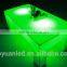 Led illuminated plastic cube bar table funiture