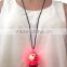 flashing halloween led ghost necklace