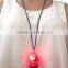 led glowing pumpkin necklace for halloween party