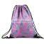 Folding polyester drawstring bag for outdoor