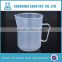 Factory Price PP Plastic Beaker with Handle,Plastic Measuring Cups with Handle
