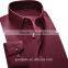 Custom long sleeve shirts wholesale cotton casual square-cut collar plain dyed official shirts for men