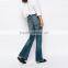 fashion fancy ripped Flared trousers bell-bottoms female jeans in bulk