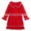 Christmas Dress baby kids Clothes polka dot ruffle girls cotton Dress girls Christmas Gown