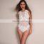 Runwaylover 047 Ladies 2017 Sexy Embroidery Transparent Bodysuits
