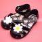 flower princess jelly shoes, girl beach shoes, pvc girl shoes
