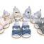 Denim Baby Girl Shoes, Stripe Baby Girl Shoes