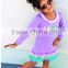 Beautiful Girls Boutique Summer Easter Day Outfit 3 Bunny Appliqued Long Sleeve Lace Dress