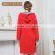 Best Price Qianxiu Long Sleeve Loose Gray Printed Knitted Cotton Sleeping Gown