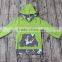 Fashion custom infant/toddler t-shirts kids wholesale hooded skirts with pocket baby girl t-shirts