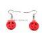 Fashion Cheap Anti-War Peace Sign Turquoise Drop Earring