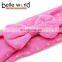 High quality star print knot baby headband bowknot cotton headband for children