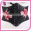 China factory wholesale embroidery rose waist cincher corset extra wide belt