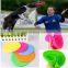 2014 Super Soft Colorful Rubber Frisbee Eco-friendly Material Training Dog toy