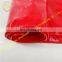 Big red rainproof cloth waterproof tarpaulin knife scraping cloth coatedtarpaulin factory