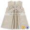 Girl Summer Linen And Cotton Dress Fashion Kids Sleeveless Dress