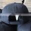 Flat brim custom acrylic snapback hat and cap with metal plate