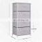 Storage cube dresser home storage tower constructed by steel wooden top and 4 foldable cloth fabric drawer dresser