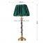 Hot sale hotel home decor gold metal table lamp luxury classic resin desk lamp