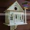 Custom painted colorful hanging wood birdhouses, garden bird house