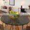 glass dining table breakfast black table banquet table