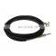 6.3MM 20FT Angle to Straight Black Flexible PVC Electric Instrument Guitar Pedal Cable