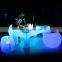 Portable PE plastic furniture led bar tables and bar chairs