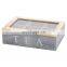 custom natural wooden tea box with glass lid accept oem odm order