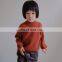 Rib Knit Kids O Neck Cashmere Pullover Sweater