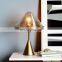 Modern Glass Metal Table Lamp Decorative Bedside Bedroom Table Lamp With LED Bulb