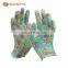 Work gloves safety 13 gauge floral Iiner with Nitrile touch coated on palm and fingers safety garden gloves