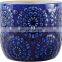 Modern Ceramic Floral Embossed Decorative Planter Flower Pot