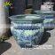 Antique large chinese blue white ceramic planters pots