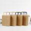 Factory Flat Handle Brown Small Kraft Paper Bag Shopping With Handles Bulk