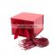 Medium Rectangle Gift Custom Logo Gold Hot Stamping Box Jewellery Printed Red Packaging