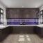 Modern Grey Kitchen Furniture Set Modular White Lacquer Kitchen Door Cabinet Designs