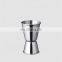 Factory Direct 15ml 30ml bacardi bartender metal balance measure stainless steel cocktail bar double jigger