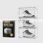 wholesale transparent acrylic shoe box magnet storage stackable nike acrylic shoe box clear custom logo Front plastic shoe box