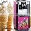 2016 Digital display vertical small soft ice cream machine with 3 flavor