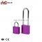 Various Sizes Durable Steel Shackle Safety Aluminum Padlock With Key
