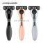 Biodegradable Man Metal Eco Friendly Safeti Shave 6 Blades Razor